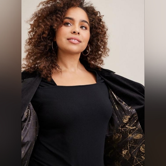 TORRID Harry Potter Celestial Velvet 2 Button Coat Size 2 - Picture 2 of 11